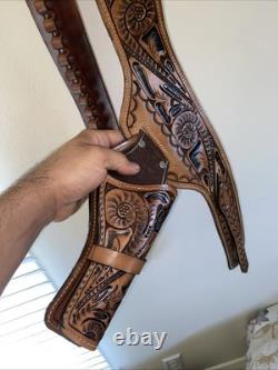 Super Rare Vintage Tool Leather Western Gun Belts