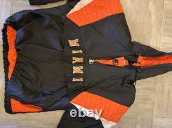 Super Rare Vintage U Miami University Of Miami Hurricane Starter Zip up Jacket L