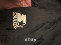 Super Rare Vintage U Miami University Of Miami Hurricane Starter Zip up Jacket L