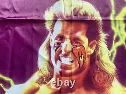 Super Rare! Vintage! Ultimate Warrior Cloth Wall Poster/Banner/Flag