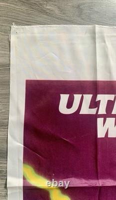 Super Rare! Vintage! Ultimate Warrior Cloth Wall Poster/Banner/Flag