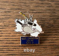 Super Rare Vintage Uss Canberra Ca-70 Cag 2 1969 Navy Pin