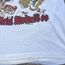 Super Rare Vintage Van Halen 1988 Monsters of Rock Tour T shirt Adult XL 21x26.5