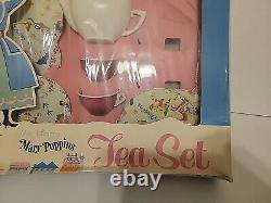 Super Rare Vintage Walt Disney's Mary Poppins Tea Set In Original Box Must See