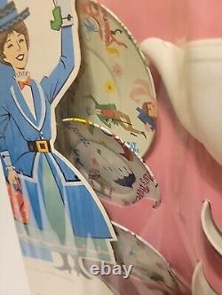 Super Rare Vintage Walt Disney's Mary Poppins Tea Set In Original Box Must See