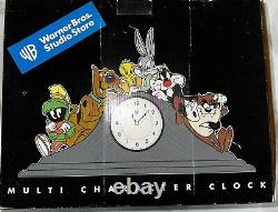 Super Rare Vintage Warner Bros Looney Tunes/Scooby Doo Mantle Clock Sealed NIB