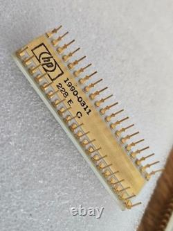 Super Rare Vintage White Gold Ceramic IC HP 1990-0311 Dot Matrix Display Chip