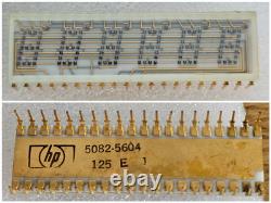 Super Rare Vintage White Gold Ceramic IC HP 5082-5604 Dot Matrix Display Chip