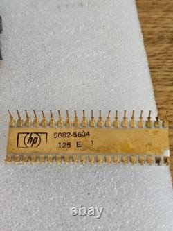 Super Rare Vintage White Gold Ceramic IC HP 5082-5604 Dot Matrix Display Chip