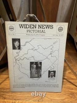 Super Rare Vintage Widen News Pictorial Clay County Vol 1 No 1 West Virginia