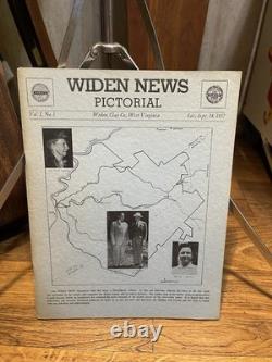 Super Rare Vintage Widen News Pictorial Clay County Vol 1 No 1 West Virginia