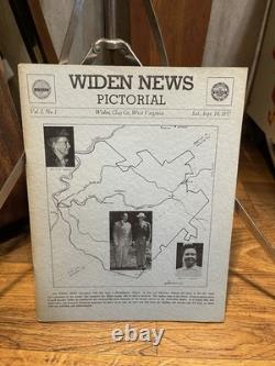 Super Rare Vintage Widen News Pictorial Clay County Vol 1 No 1 West Virginia