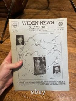 Super Rare Vintage Widen News Pictorial Clay County Vol 1 No 1 West Virginia