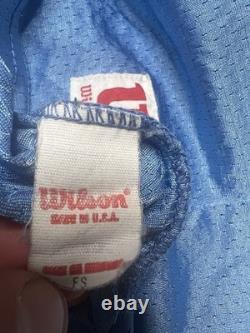 Super Rare Vintage Wilson Houston Oilers Jersey Warren Moon #1 Blue USA Made 80s
