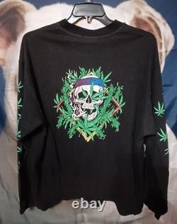 Super Rare Vintage Wizard Wear long Sleeve shirt-1994 -420 theme