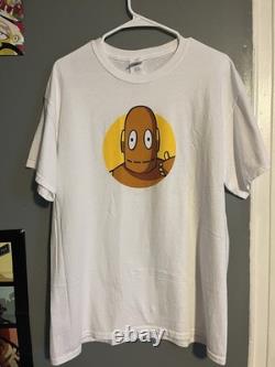 Super Rare Vintage Y2K Brain Pop Robot PBS Kids Cartoon STEM Educational Tee L