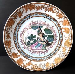 Super Rare Vintage/antique Chinese Export Porcelain Plate Shepherdess 10.5