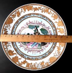 Super Rare Vintage/antique Chinese Export Porcelain Plate Shepherdess 10.5