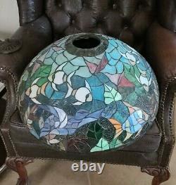 Super Rare! Vintage bronze lamp Tiffany Style Tortoise 42.4 lb. Hard to find