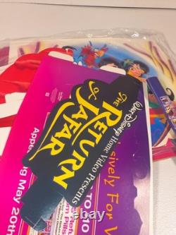 Super Rare Vintage return of Jafar 3d movie poster Walt Disney Standee