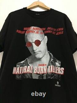 Super Rare Vtg 90's 1994 Natural Born Killers Nbk Movie Promo T-shirt Tee XL Vgc