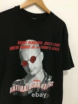 Super Rare Vtg 90's 1994 Natural Born Killers Nbk Movie Promo T-shirt Tee XL Vgc