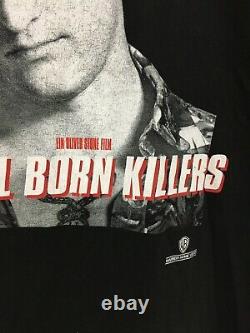 Super Rare Vtg 90's 1994 Natural Born Killers Nbk Movie Promo T-shirt Tee XL Vgc