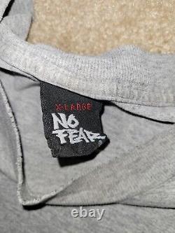 Super Rare XL USA 90s Vintage No Fear PUSSY/CHICKEN T Shirt Gray