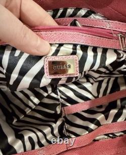 Super Rare Y2K Vintage Guess Hobo Shoulder Bag Pink, princess pink