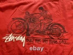 Super Rare vintage 80s old stussy Harley Davidson T-Shirt