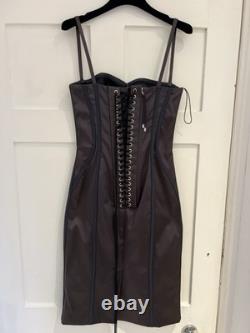 Super Rare vintage Dolce & Gabbana corset Purpley Brown bodycon dress IT40 UK6