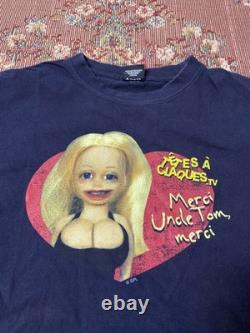 Super Rare vintage Têtes à Claques TV graphic t-shirt from the early 2000s