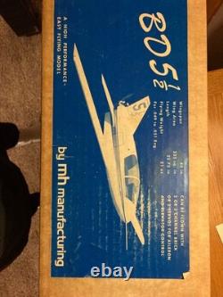 Super Rare vintage rc balsa wood model airplane kitMH manufacturing BD 5 1/5