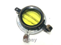 Super Rare, w/leaf spring? Hanza vintage lens yellow filter from Japan