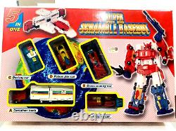 Super Scramble Basebot RARE vintage KO Stunticon Menasor repaint boxset CIB