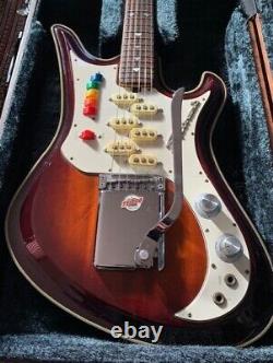 Super rare! 1990s Teisco Spectrum 5 sunburst Vintage Reissue Guitar, Japan Kawai