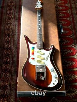 Super rare! 1990s Teisco Spectrum 5 sunburst Vintage Reissue Guitar, Japan Kawai