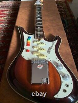 Super rare! 1990s Teisco Spectrum 5 sunburst Vintage Reissue Guitar, Japan Kawai