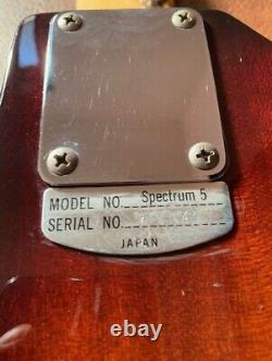 Super rare! 1990s Teisco Spectrum 5 sunburst Vintage Reissue Guitar, Japan Kawai