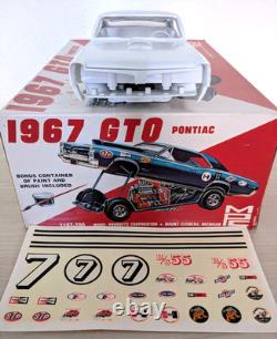 Super-rare! Original Vintage Mpc 1967 Pontiac Gto Funny Car Kit Complete