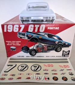 Super-rare! Original Vintage Mpc 1967 Pontiac Gto Funny Car Kit Complete