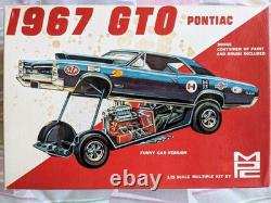Super-rare! Original Vintage Mpc 1967 Pontiac Gto Funny Car Kit Complete