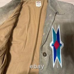 Super rare Vintage 90's TUESDAY Chimayo pattern suede jacket
