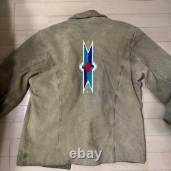 Super rare Vintage 90's TUESDAY Chimayo pattern suede jacket