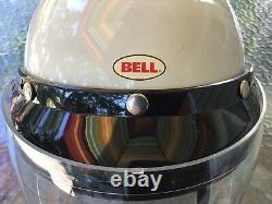 Super rare bell magnum racing helmet + visor + face shield sz 7-3/8 xlnt
