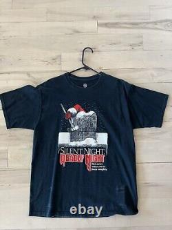 Super rare vintage 80s horror movie silent night deadly night shirt. Size large