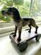 Super rare vintage Christopher Blake Bird Dog Animal Toy on Wheels Department 56