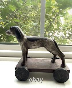 Super rare vintage Christopher Blake Bird Dog Animal Toy on Wheels Department 56
