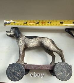 Super rare vintage Christopher Blake Bird Dog Animal Toy on Wheels Department 56