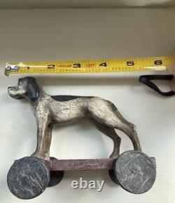 Super rare vintage Christopher Blake Bird Dog Animal Toy on Wheels Department 56